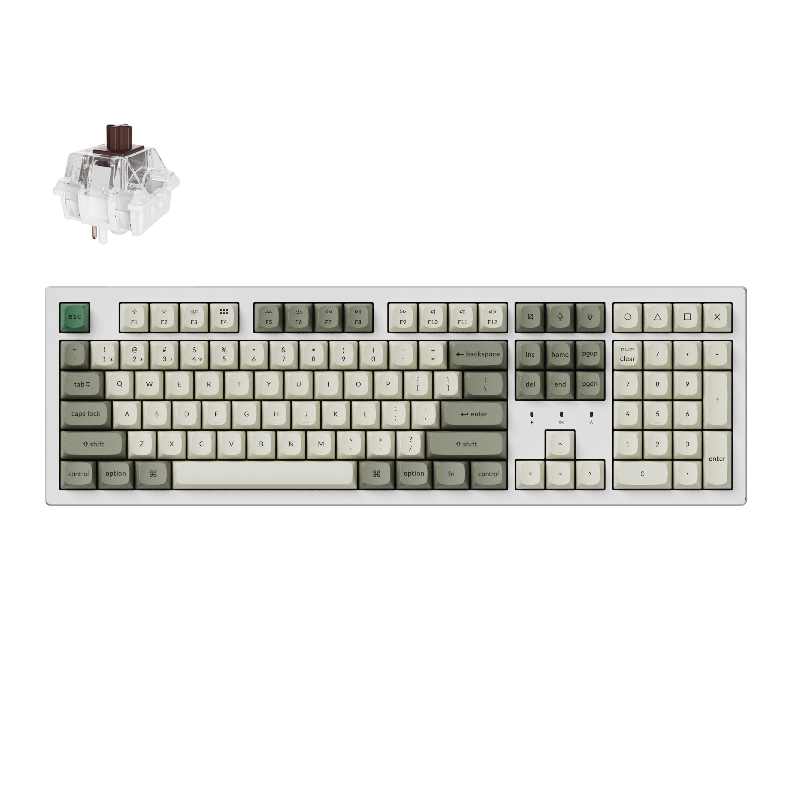 Keychron K10 Max QMK Wireless Mechanical Keyboard - 87 Keys Hot-Swappable RGB Backlit for Mac Windows Linux - Perfect for Gaming, Typing & Office Work