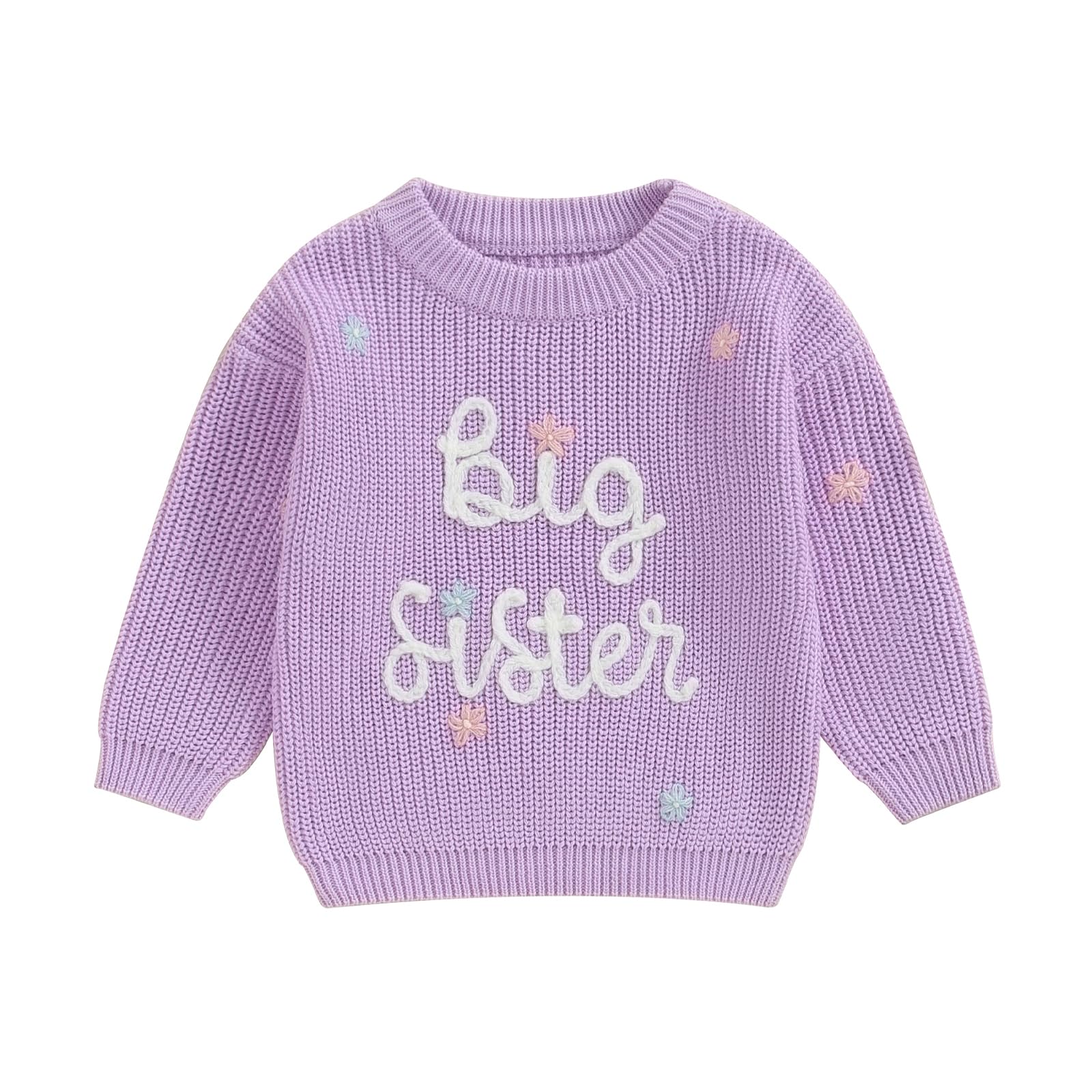 Big Sister Little Sister Matching Knit Sweaters for Toddlers - Cozy Family Outfits