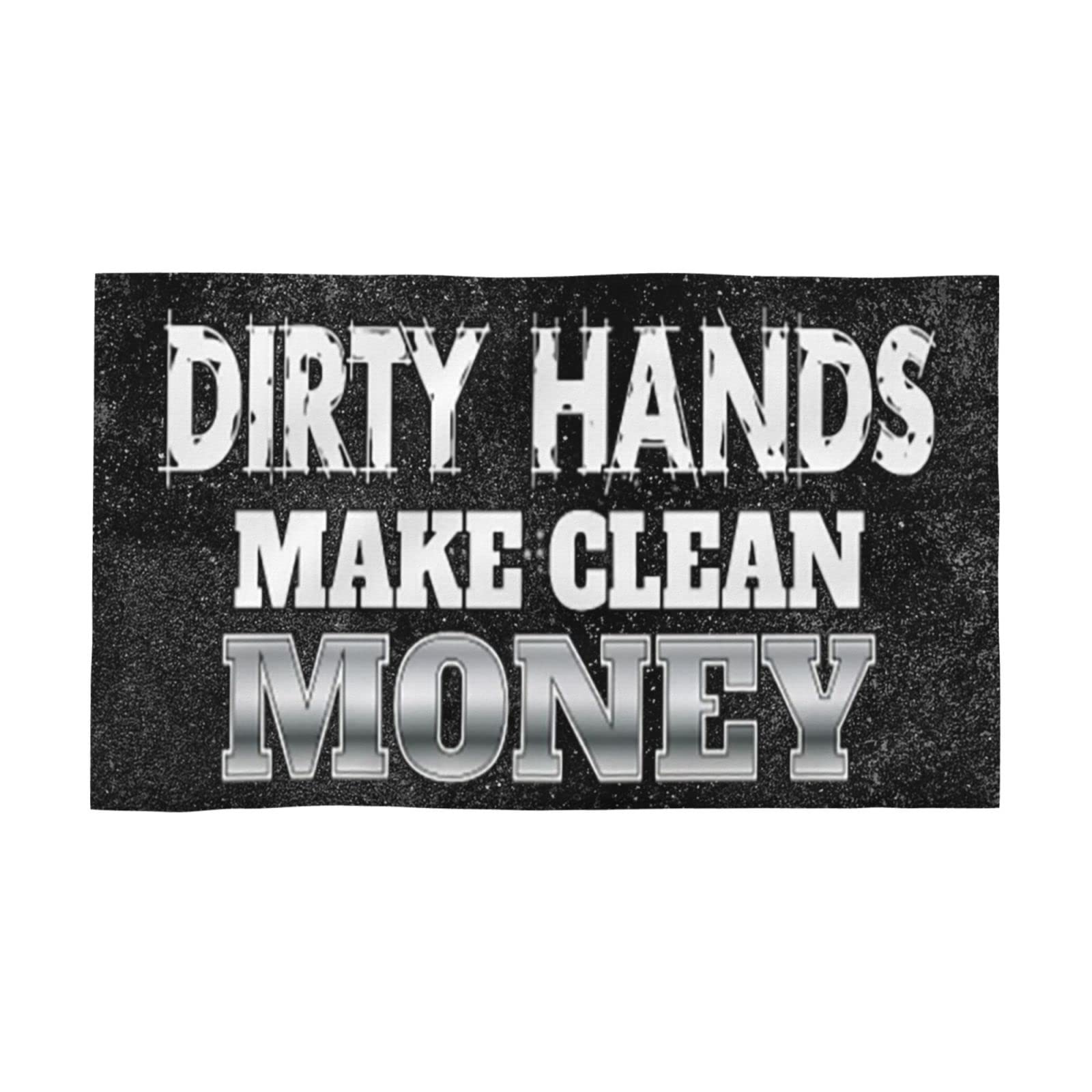 Funny Dirty Hands Wash Cloth Gift - Soft Face Towels for Women (27.5x16in) - Perfect for Bathroom & Skincare