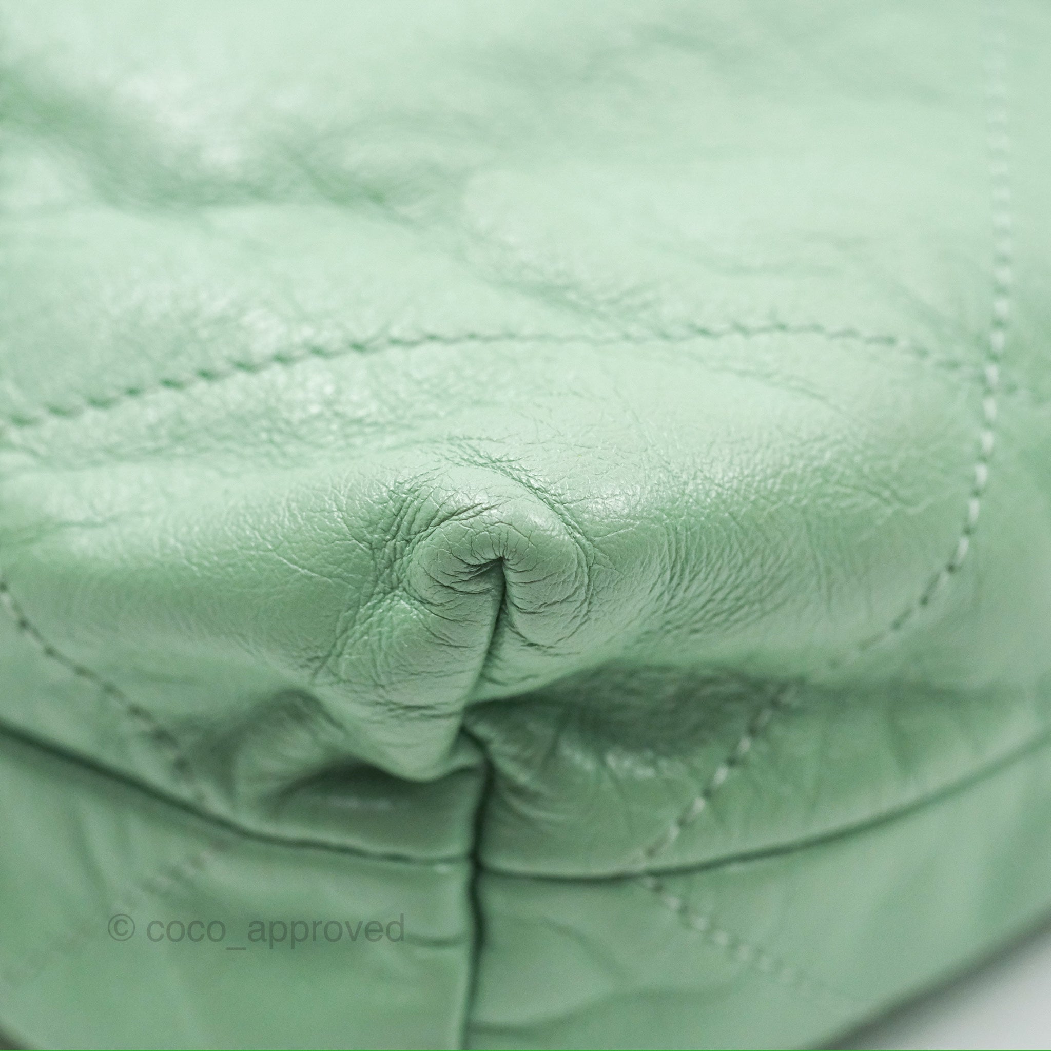Chanel 22 Small Handbag Mint Green Shiny Calfskin Leather with Aged Gold Hardware - Luxury Crossbody Bag for Women, Perfect for Date Night & Special Occasions