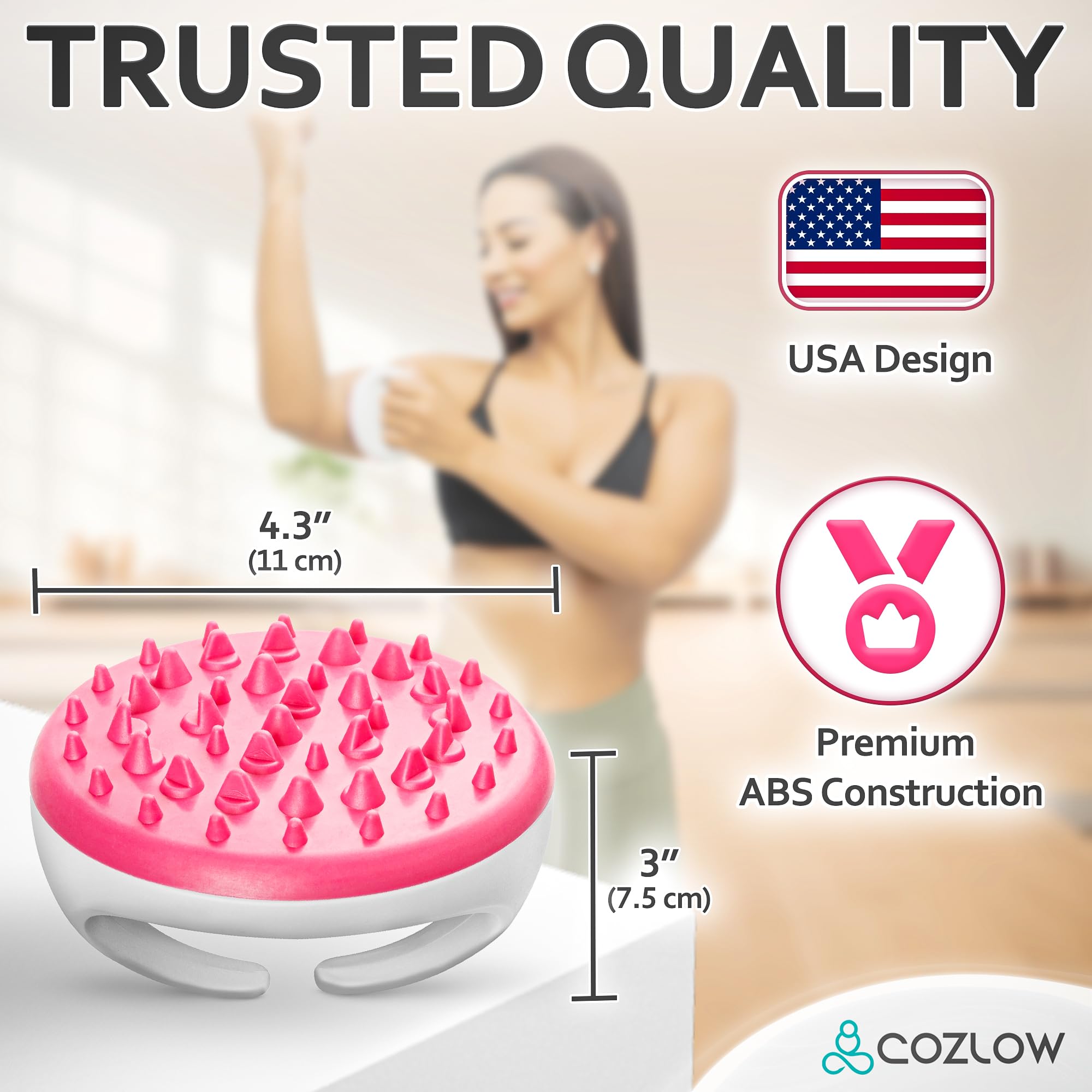Premium Anti-Cellulite Massager for Thighs, Legs & Buttocks - Cellulite Massage Scrubber for Lymphatic Drainage & Fascia Release - Targets Fat Pockets for Firm, Smooth Skin - Perfect for Post-Workout Recovery & At-Home Spa Treatments