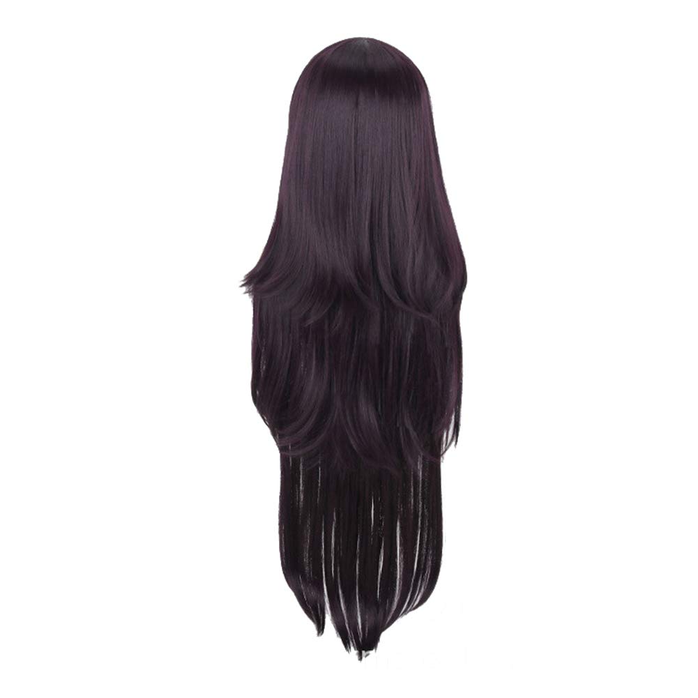 Nuoqi Mikan Tsumiki Cosplay Wig - Long Straight Dark Purple Anime Wigs for Women (JF2860A) | Perfect for Cosplay, Halloween, and Anime Conventions