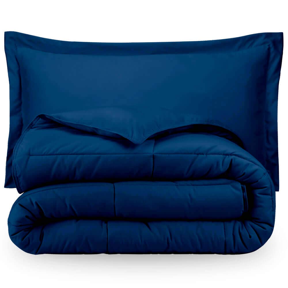Navy Blue Twin XL Down Alternative Comforter Set - Hypoallergenic & Ultra Soft by Ivy Union - Perfect for Dorm Rooms, Guest Beds & Cozy Nights