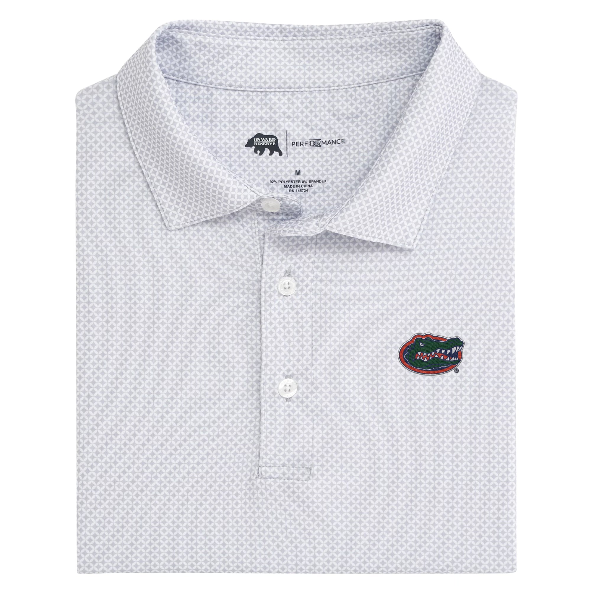 Florida Gator Printed Performance Polo Shirt for Men - Moisture Wicking Golf & Casual Wear