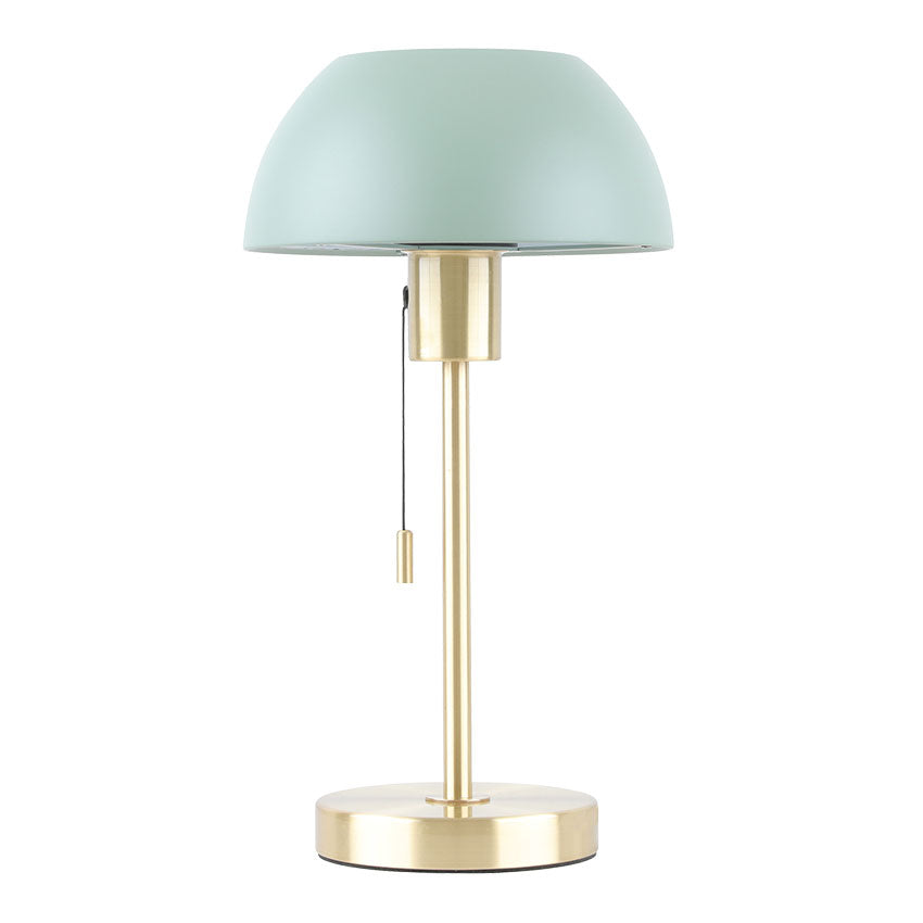 Bella Satin Brass Table Lamp with Dome Shade - E27 Base in Multiple Finishes - Perfect for Bedroom, Living Room & Office Decor