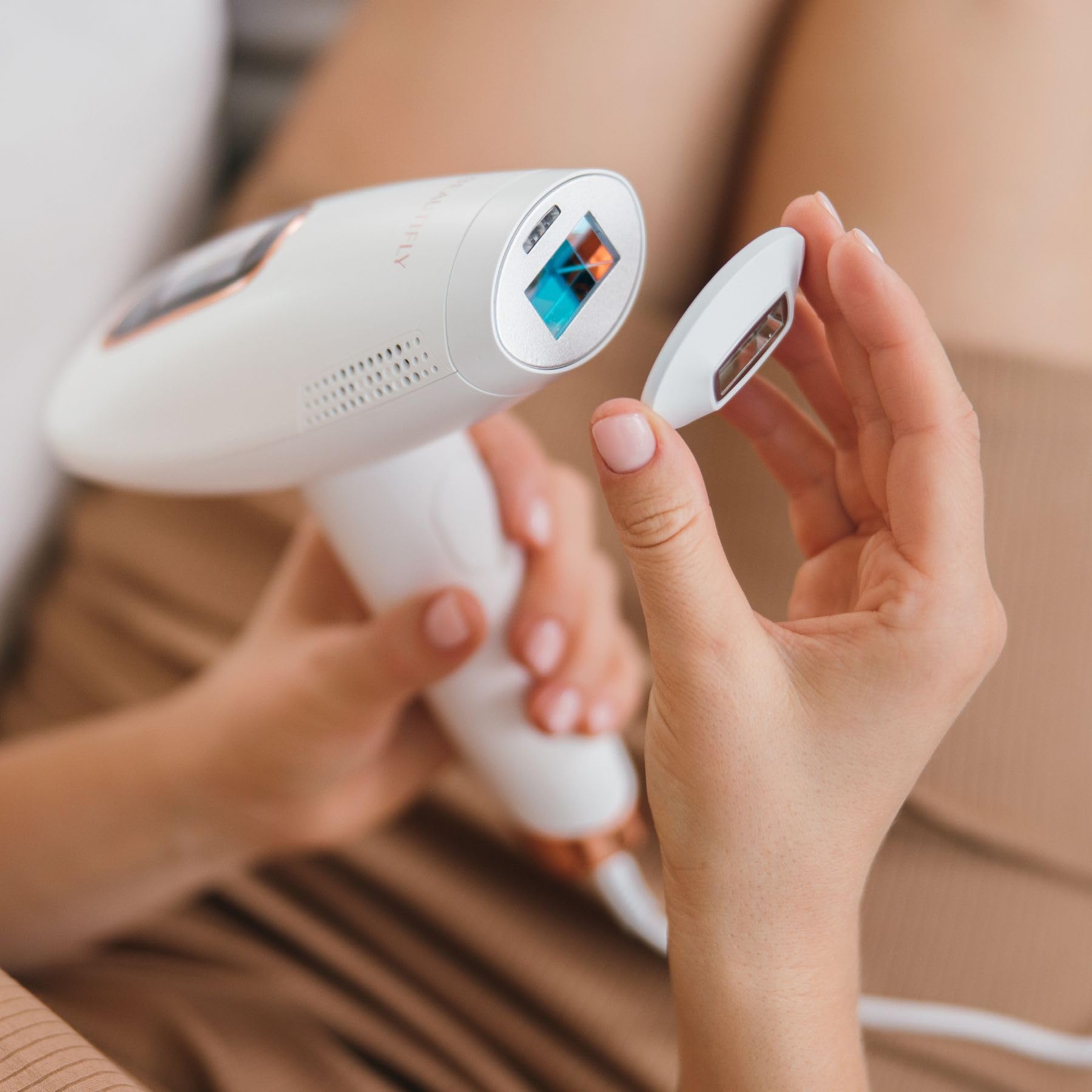 B-Shine ICE Beautifly IPL Hair Removal Device for Women - Permanent Laser Hair Remover with Photo Rejuvenation Function - At-Home Hair Removal for Legs, Face, Bikini Line & Underarms