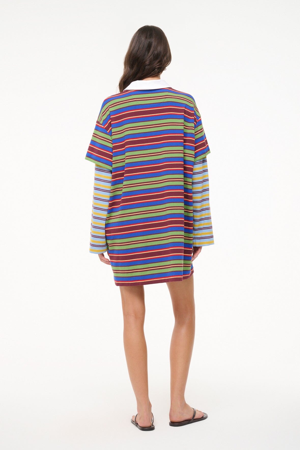IVAR DRESS | Spectrum Stripe Linus Stripe Women's Casual Dress - Perfect for Summer Outings, Beach Vacations & Date Nights