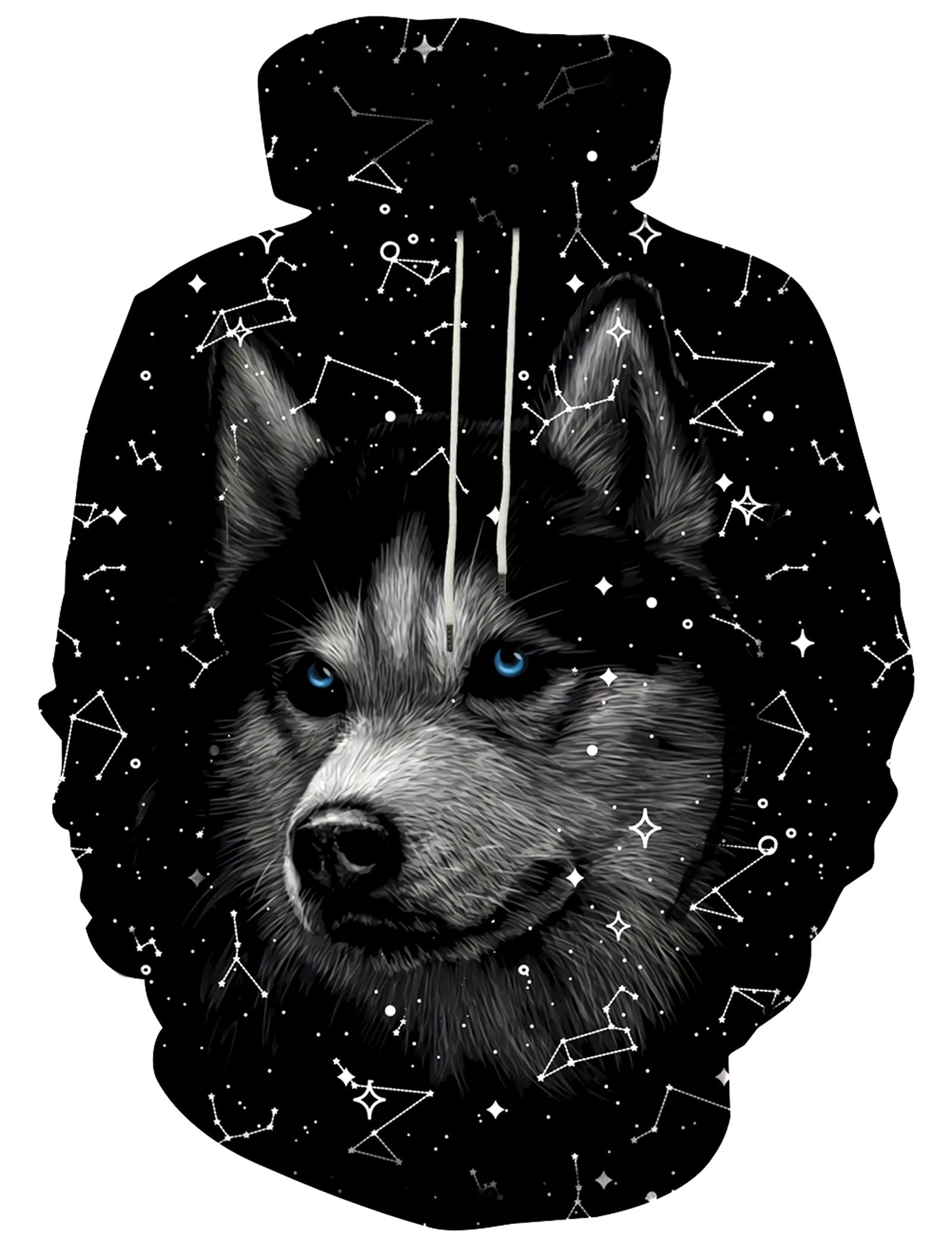 Hgvoetty Unisex 3D Print Hoodie - Graphic Space Design Pullover Hooded Sweatshirt for Men & Women | Casual Streetwear, Outdoor Activities, Cosplay Costume