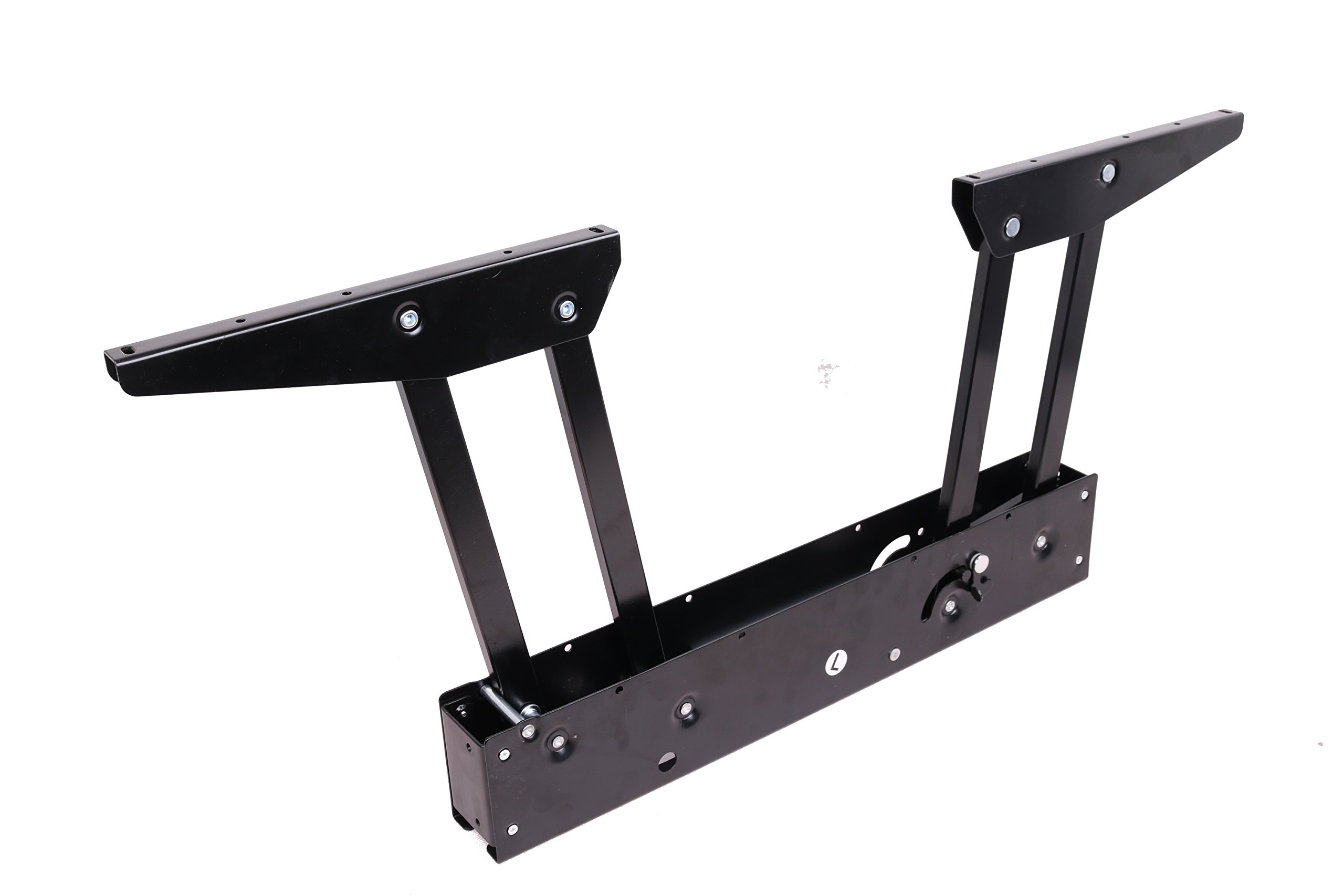 Black Lift-Up Coffee Table Mechanism - DIY Furniture Hardware Hinge Spring for Extendable Table Tops | Perfect for Home Office, Living Room & Dining Room Furniture Upgrades