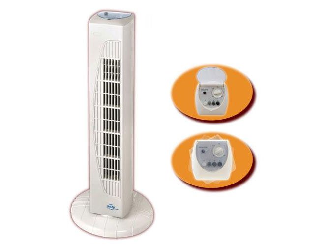 Elta Germany 9095 Tower Fan - 220-240V 50Hz, Quiet Oscillating Floor Fan with Remote Control - Perfect for Bedroom, Living Room & Office Cooling
