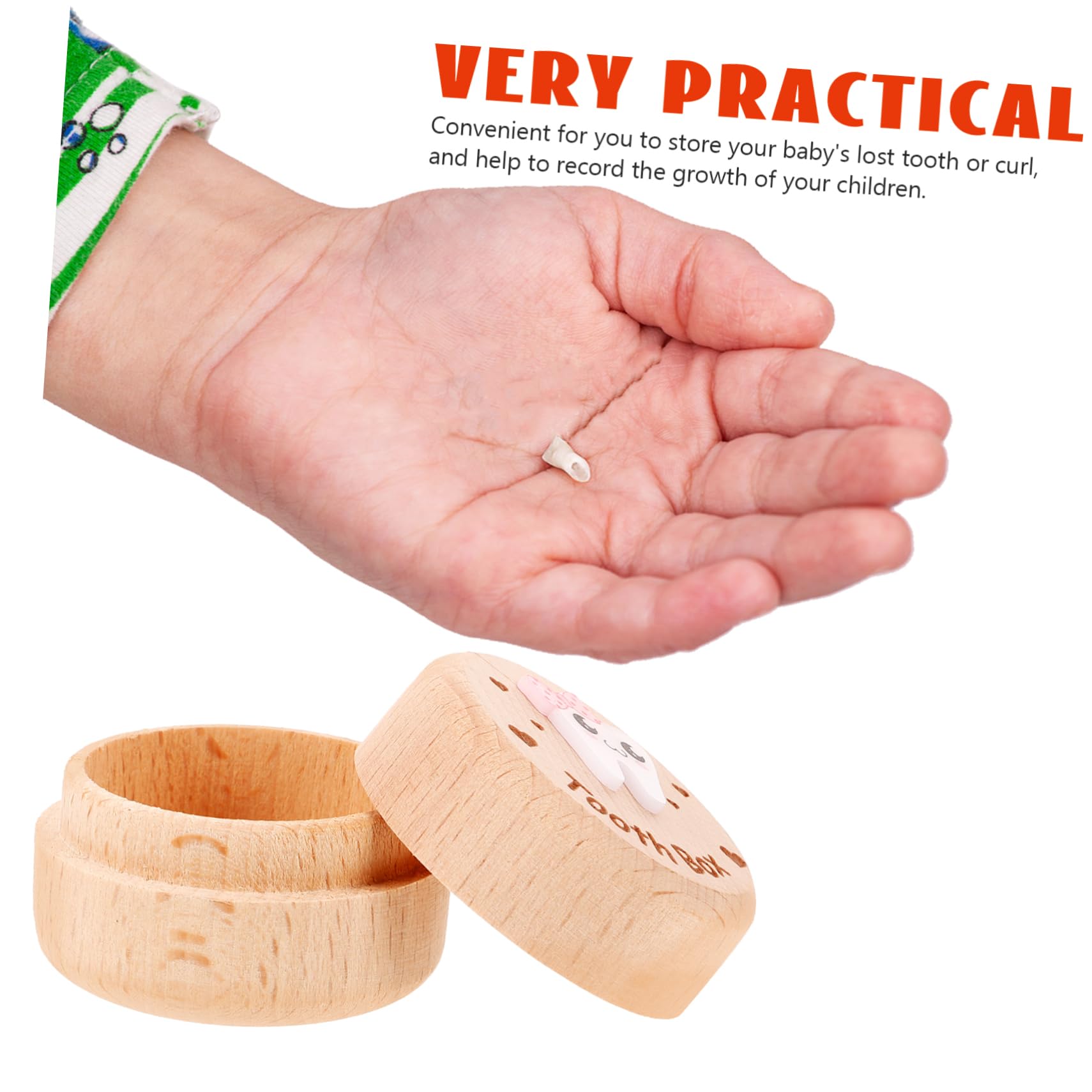 Totority Wooden Tooth Storage Box Kit - Fairy Tooth Holder for Kids & Adults - Perfect for Baby Teeth Keepsake, Tooth Fairy Gifts, and Dental Organizer