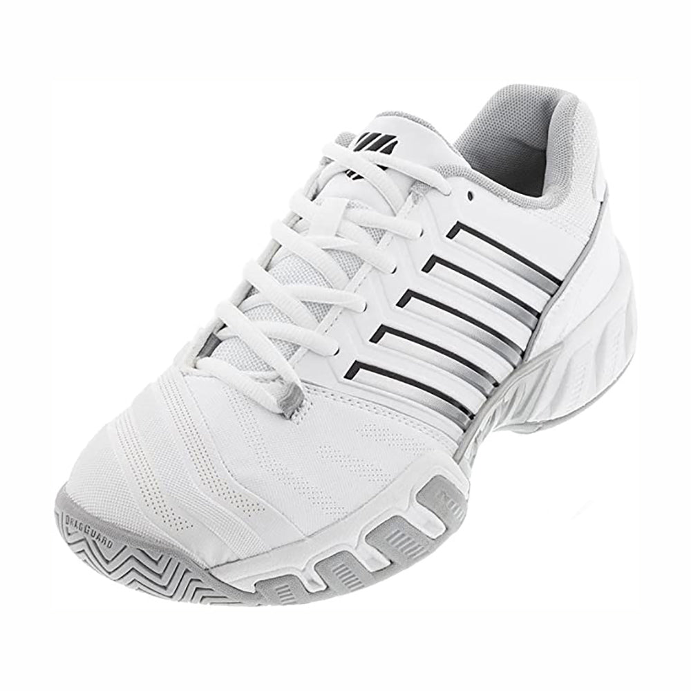 K Swiss BigShot Light 4 Men's Tennis Shoes - White/Black - Lightweight Performance Court Shoes for Men - Perfect for Tennis, Training & Casual Wear