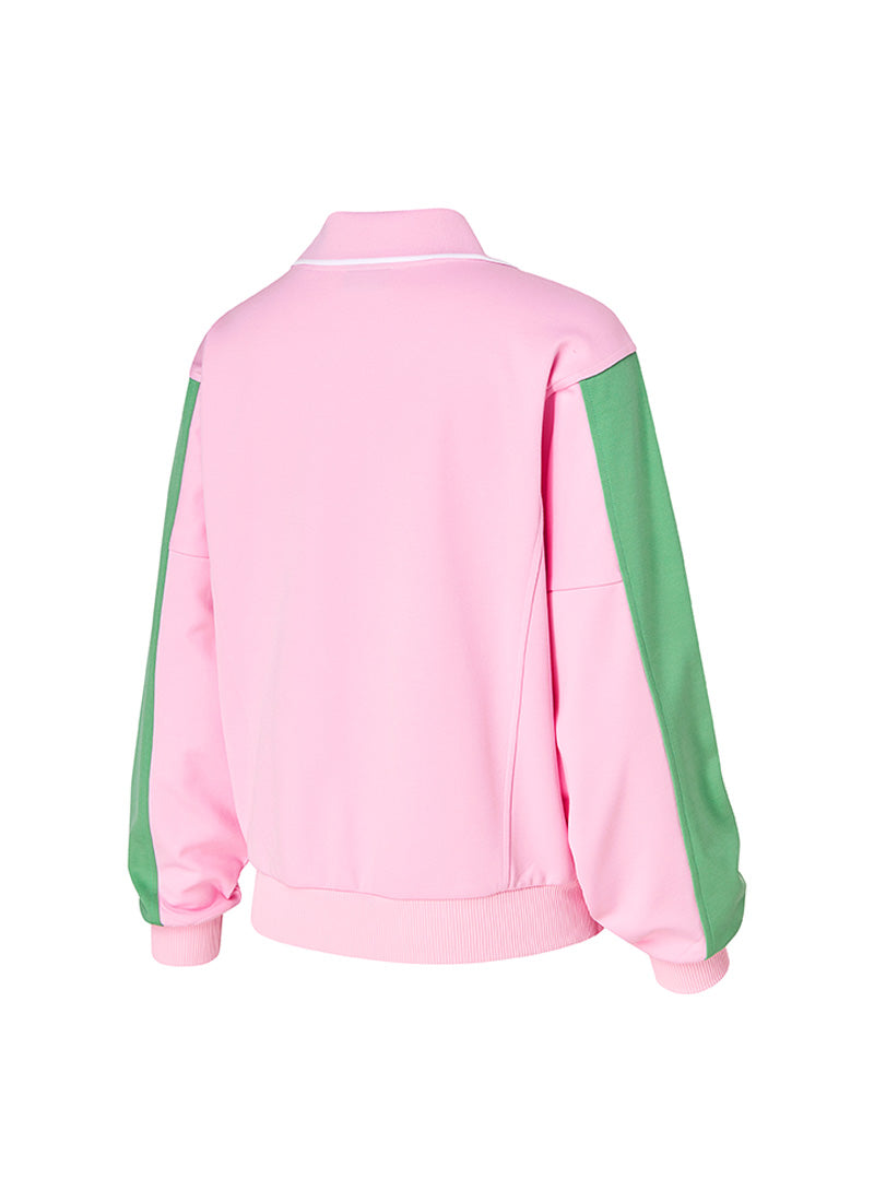 Trendy Color Block Collar Sweatshirt for Women - Stylish Pullover with Contrast Collar | Perfect for Casual Outfits, Streetwear Fashion & Everyday Wear