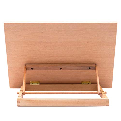 Adjustable Wooden Art Easel Desk with Strong Support - Lightweight & Portable for Artists, Students & Hobbyists - Perfect for Painting, Drawing & Crafting at Home or Studio