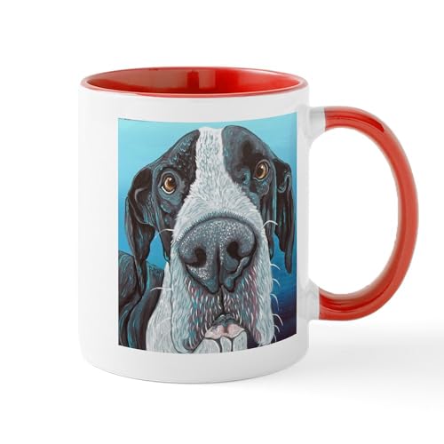 White/Red Inside - Great Dane Mugs
