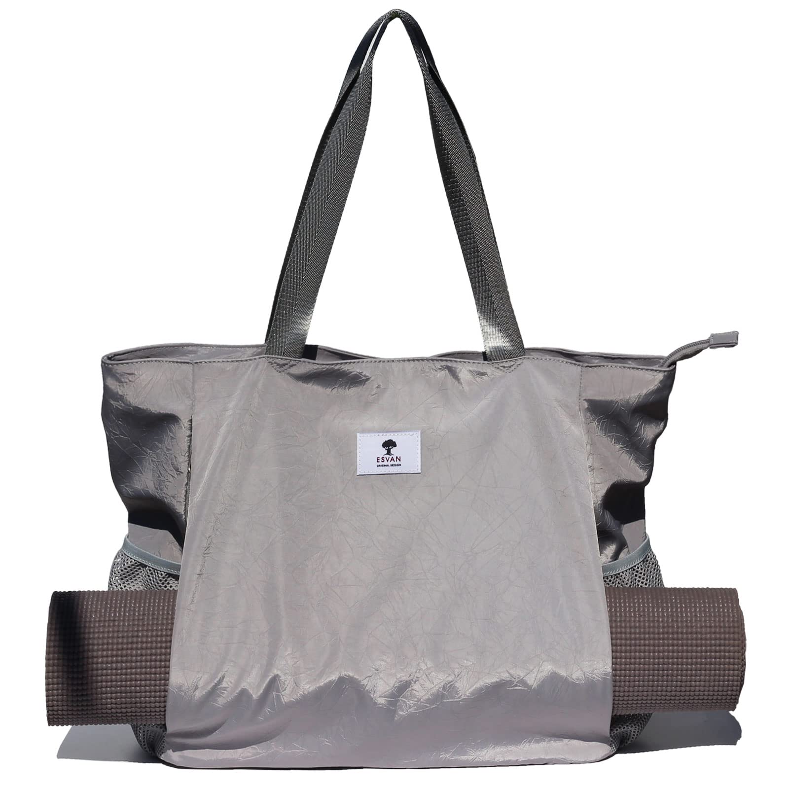 ESVAN Yoga Mat Bag - Premium Tote Carrier with Shoulder Strap for Yoga, Pilates, Gym, Travel & Beach - Perfect for Workouts, Office Commute & Fitness Accessories Storage