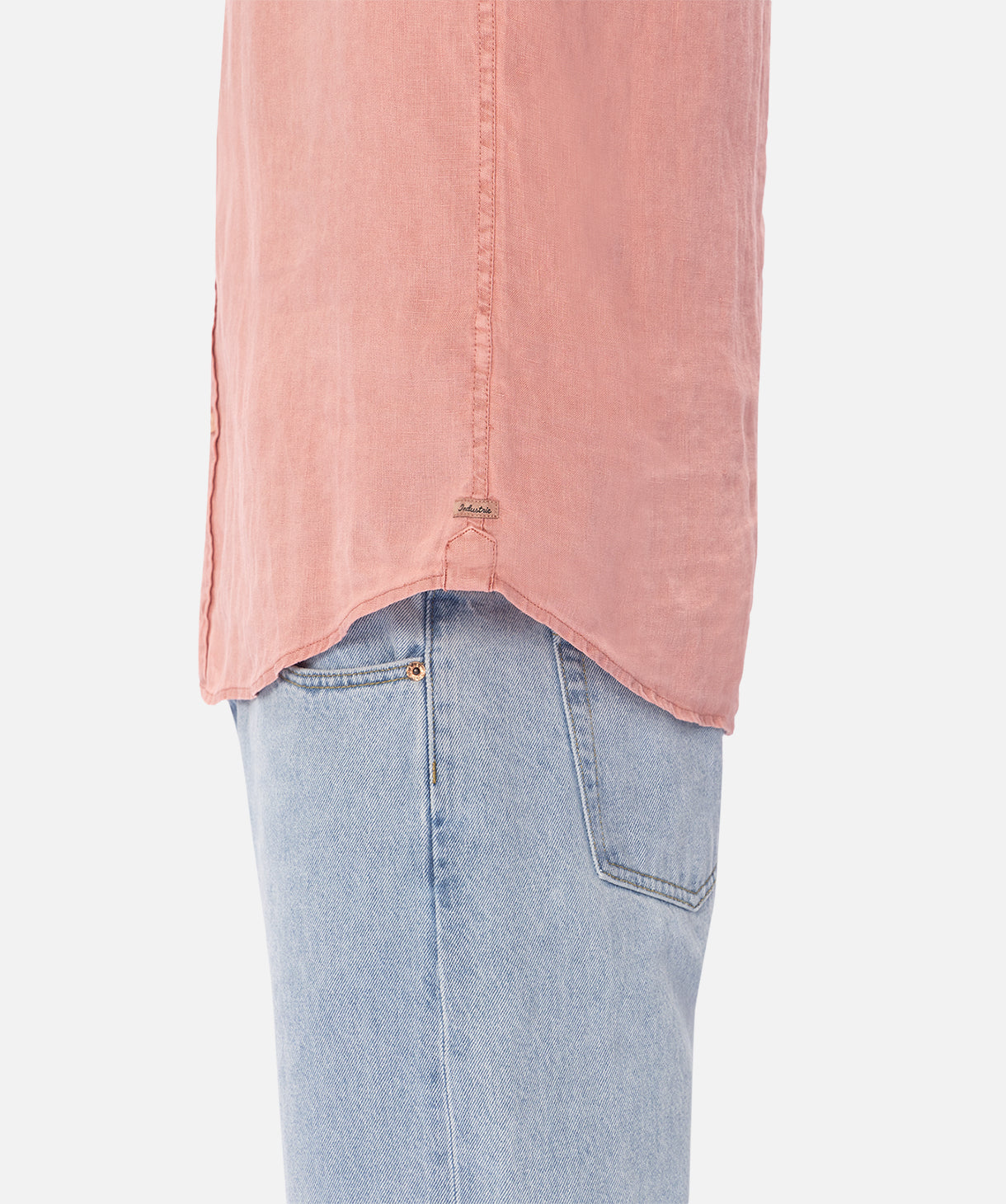 The Tennyson Linen Short Sleeve Shirt for Women - Soft Washed Rose Pink - Breathable Summer Top for Casual Outings & Beach Vacations