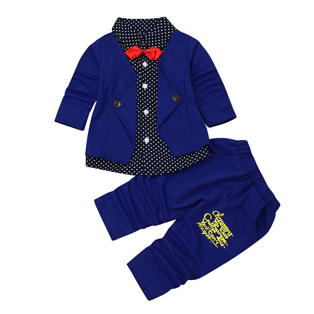 Baby Boy Formal Tuxedo Suit Set with Bow Tie - 1-3 Years | Christening, Wedding & Party Outfit for Toddlers - Perfect for Special Occasions & Photo Shoots