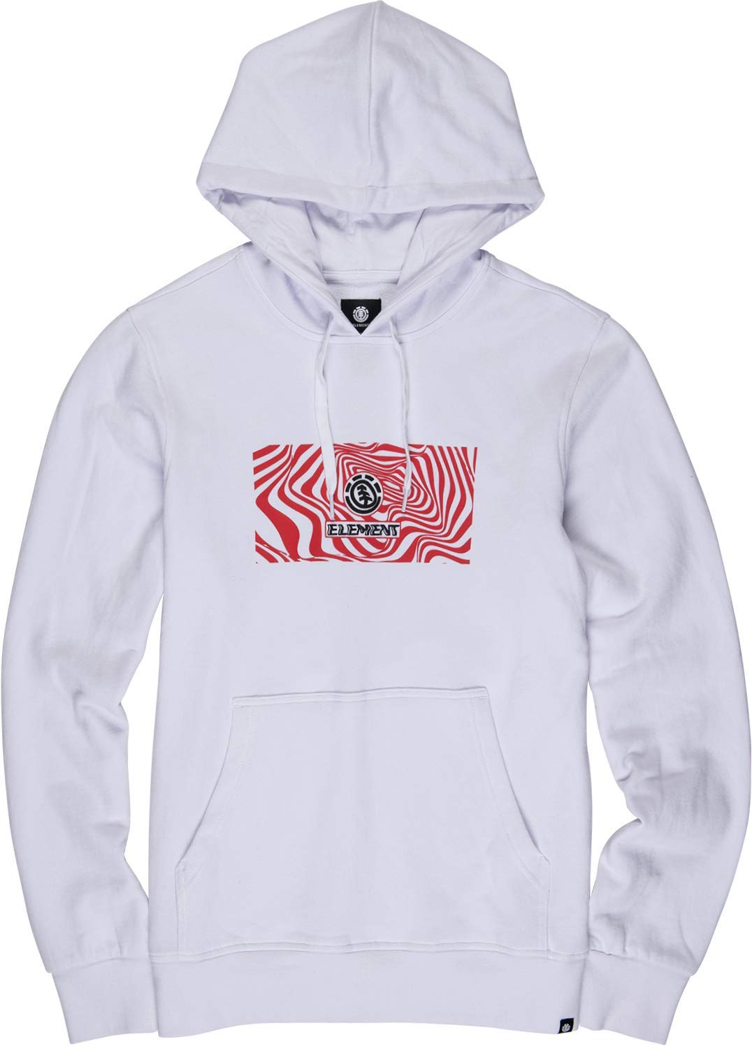 Element Vogel Pullover Hoodie - Optic White | Men's Casual Sweatshirt for Streetwear & Everyday Comfort