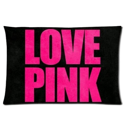 Soft Pink Polyester Zippered Pillow Cover 16x24 Inches - Rectangle Decorative Pillow Case for Bedroom, Sofa & Couch - Hypoallergenic & Easy Care
