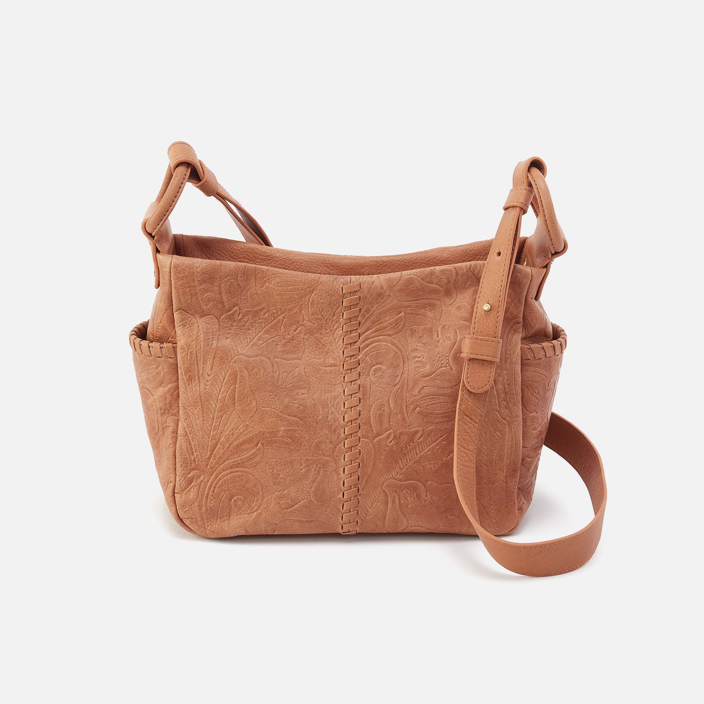 Sheila Crossbody Bag - Genuine Tooled Embossed Leather Handbag for Women - Western Saddle Stitched Design - Perfect for Daily Use, Travel & Casual Outings
