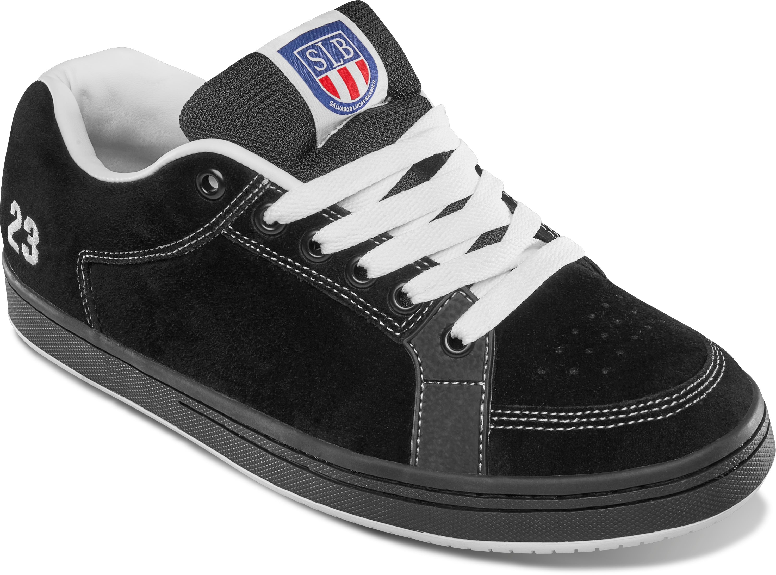 Etnies SAL 23 Skate Shoes for Men - Black/White Colorway - Durable Skateboarding Sneakers for Street & Park Riding
