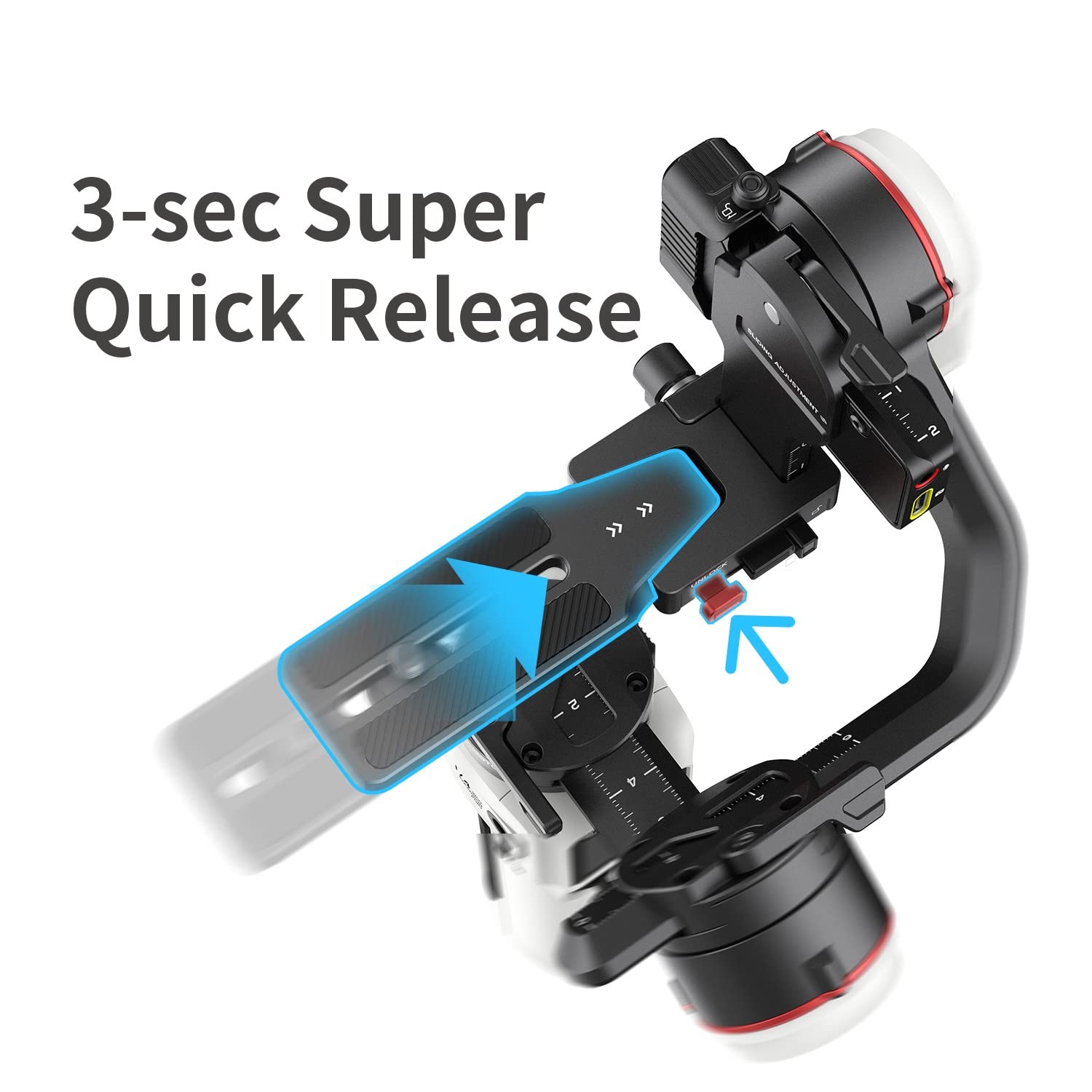 Zhiyun Crane M3 3-Axis Handheld Gimbal Stabilizer for Mirrorless Cameras - Compatible with Sony A6600, A6500, A6000, RX100 M7, GX85, GoPro Hero 10/9/8/7/6/5, iPhone 13/12/XS/Pro Max - Perfect for Vlogging, Travel Videos & Professional Filmmaking