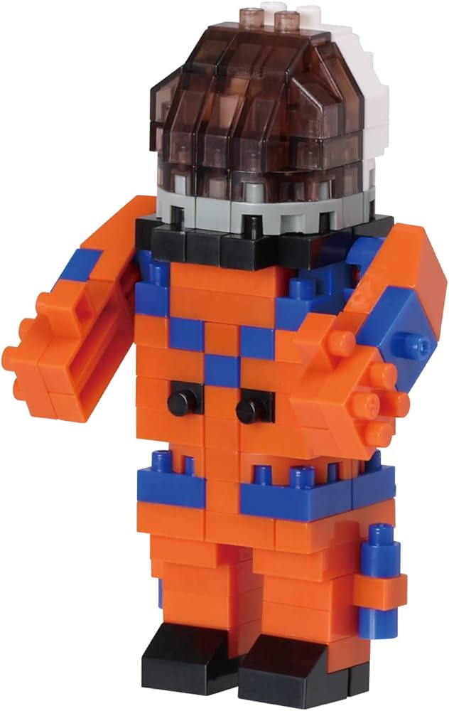 Nanoblock Astronaut Onboard Pressure Suit Building Kit - NBC 379 - DIY Space Model for STEM Learning & Collectors - Perfect for Home Decor, Gifts & Educational Play