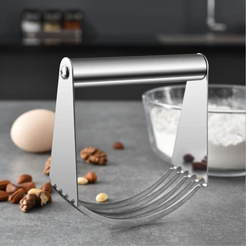Professional Stainless Steel Dough Blender - Pastry Cutter & Flour Mixer for Baking | Heavy Duty Kitchen Tool for Pies, Cookies & Pastry Dough | Perfect for Home Bakers & Professional Chefs