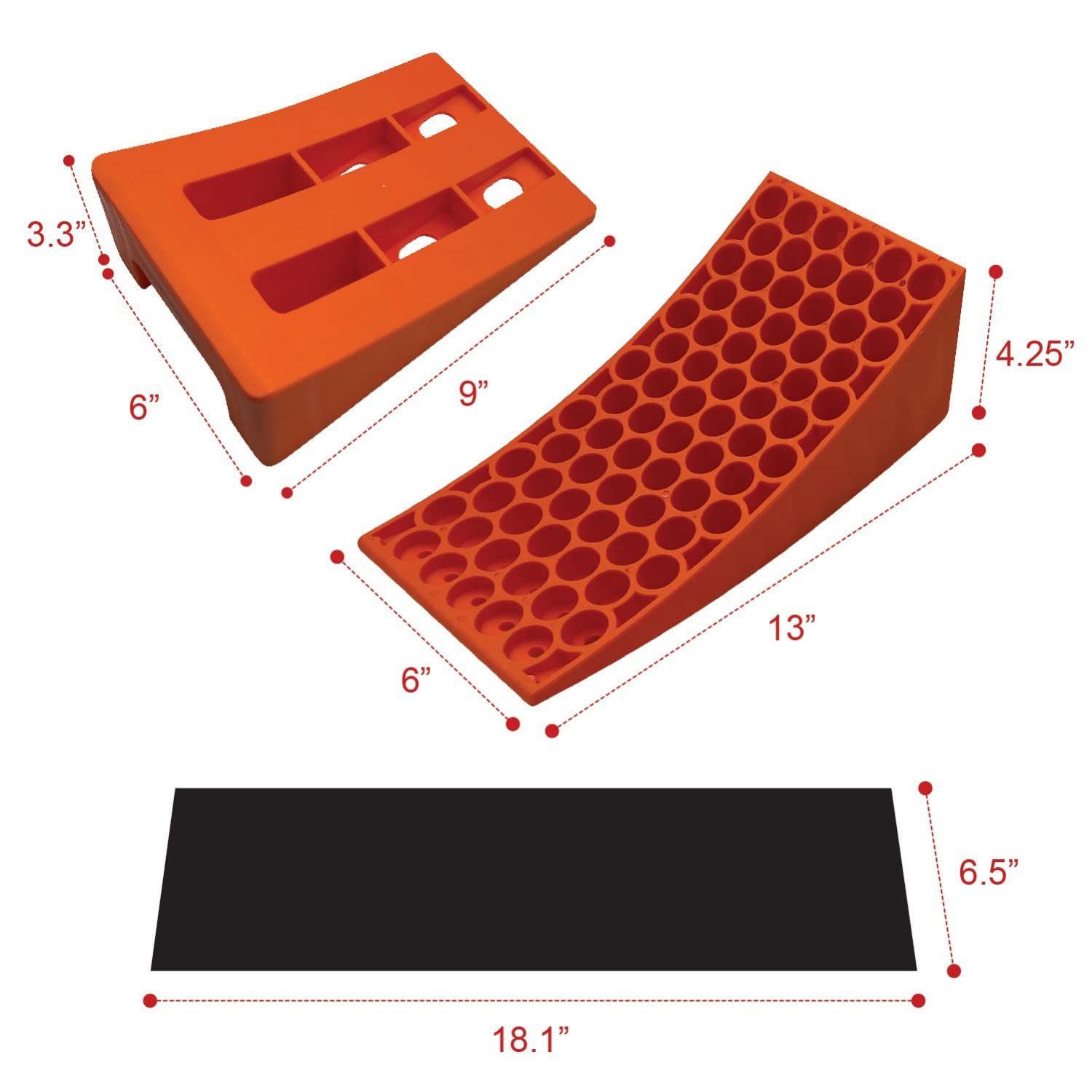 Premium RV Camper Levelers 2 Pack Kit - Anti-Slip Stabilizers for Easy Parking & Leveling | Perfect for Travel Trailers, Motorhomes & Camping Trips