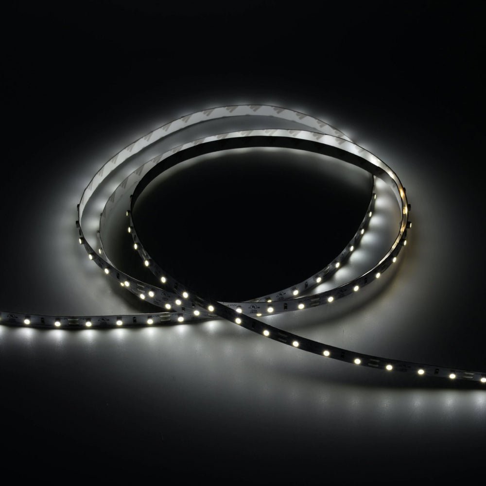 12V LED Strip Lights with DC Connector - IP20 Waterproof, 192 Lumens/ft, Flexible LED Tape Lighting for Home, Kitchen, Bedroom, and DIY Projects