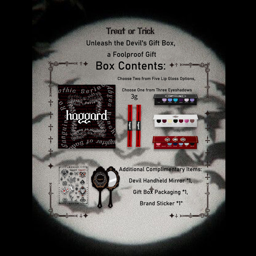 HAGGARD Devil's Delight Gothic Gift Box Set - Perfect for Halloween, Dark Aesthetic Decor & Unique Occasion Gifts