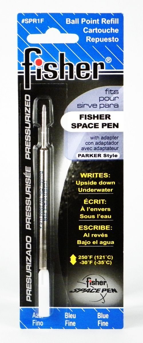 12-Pack Fisher Space Pen Blue Ink Fine Point Refills (SPR1F) - Premium Ballpoint Pen Refills for Smooth Writing, Ideal for Office, Journaling & Everyday Use