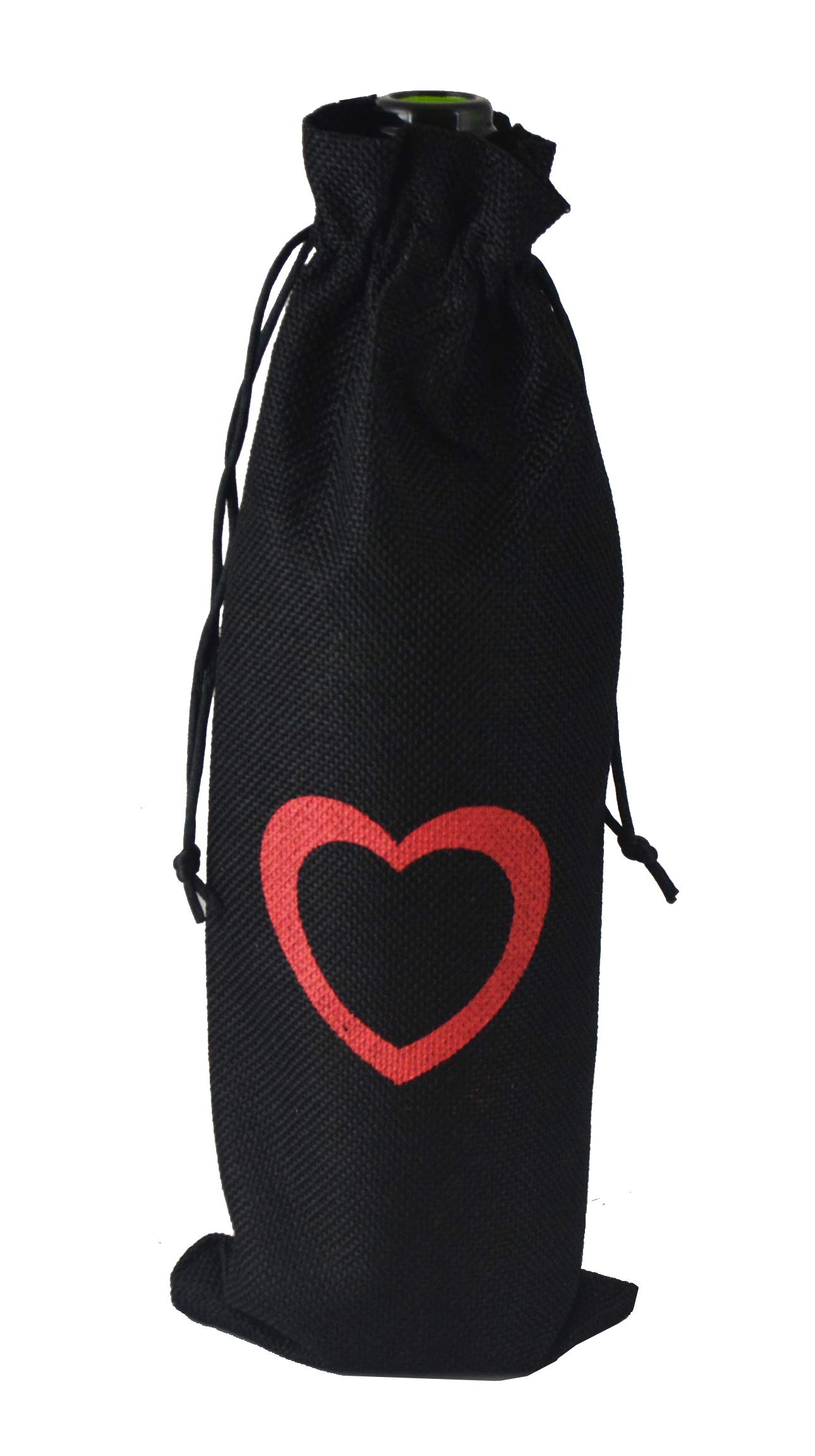 Elegant Metal Heart Wine Bottle Stopper with Gift Bag Set - Perfect for Weddings, Anniversaries & Romantic Gifts - Keeps Wine Fresh in Style