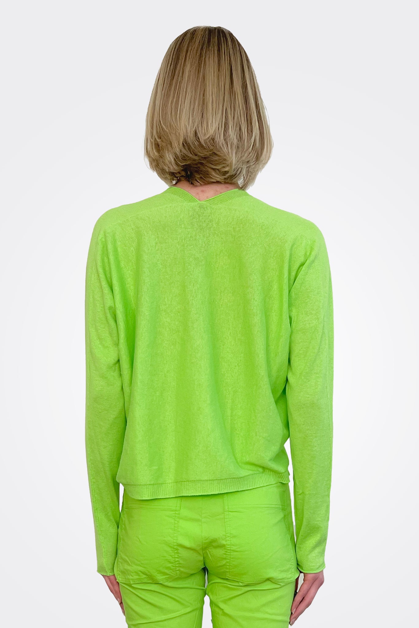 Asymmetric Knit Pullover Sweater for Women - Trendy Lime Green Oversized Long Sleeve Top | Perfect for Casual Outings, Date Nights & Streetwear Fashion