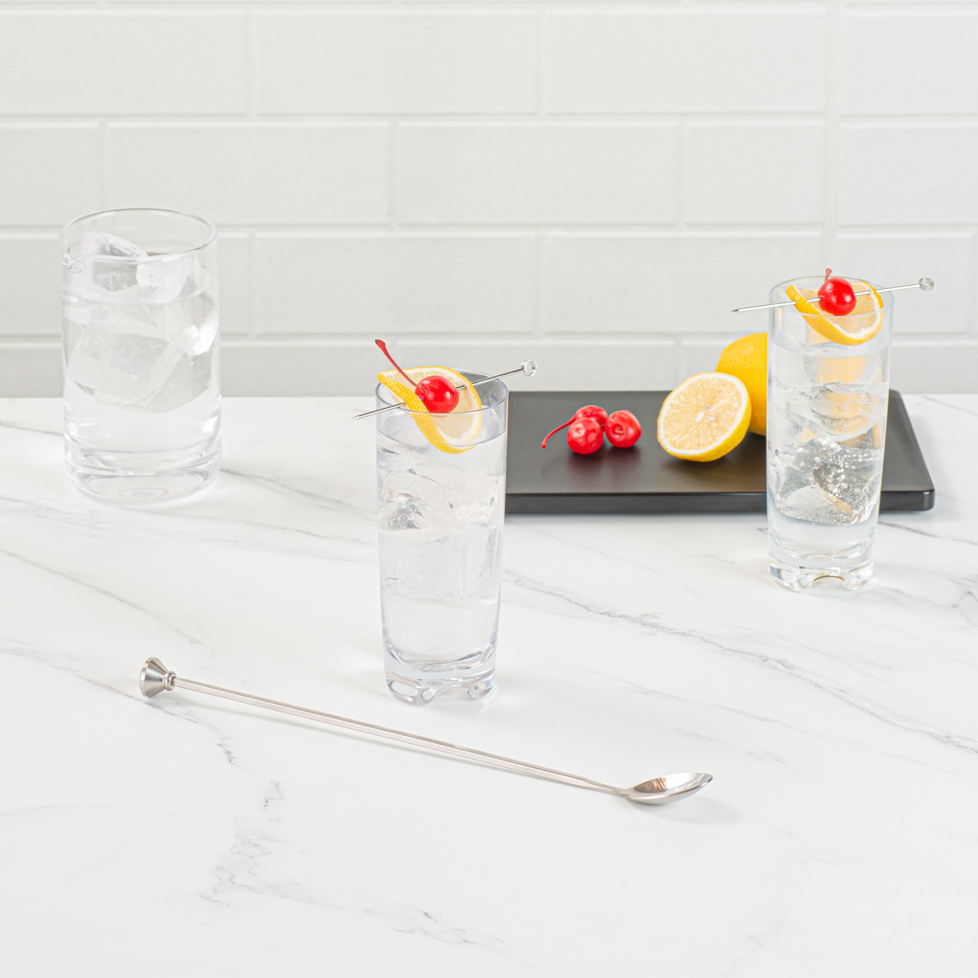 Premium Stainless Steel Bar Spoon with Black Plating - 12