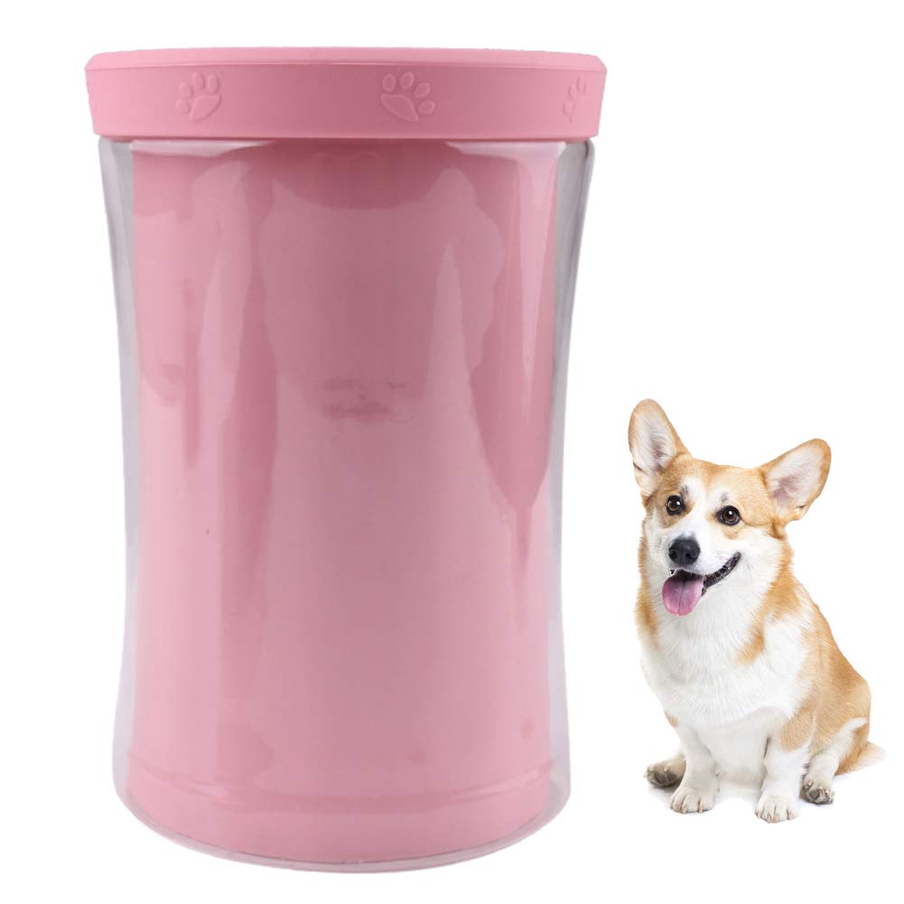 Portable Dog Paw Cleaner Cup - Soft Silicone Brush for Puppy Feet Cleaning at Home & Outdoors