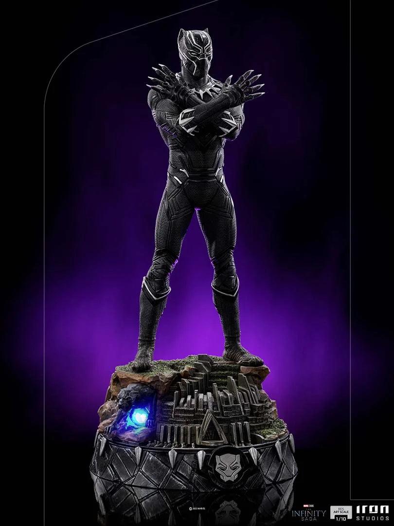 Iron Studios The Infinity Saga Black Panther Deluxe BDS Art Scale 1/10 Statue - Marvel Collectible Figure for Display & Home Decor