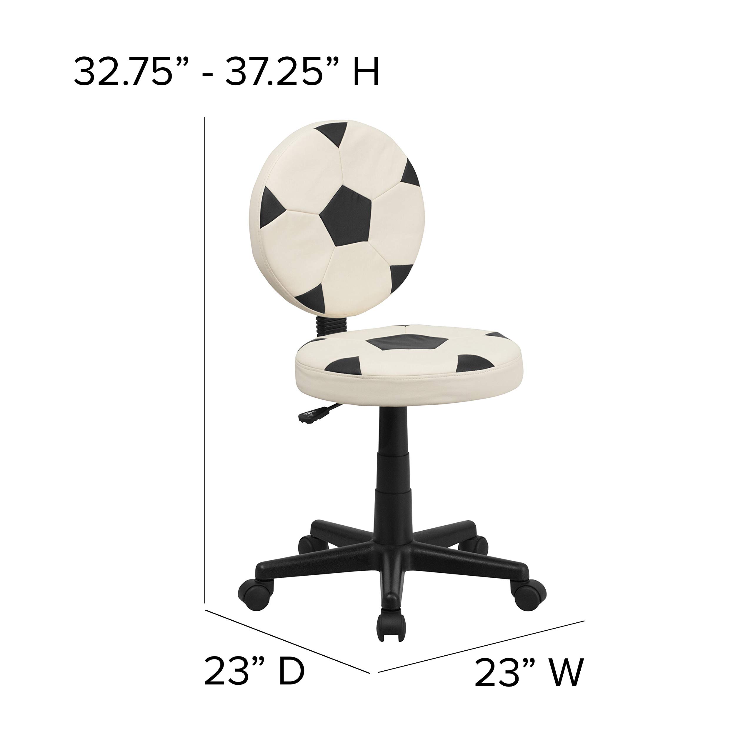 Ergonomic Swivel Soccer Ball Office Chair - Comfortable Gaming & Work Desk Chair for Home & Office Use