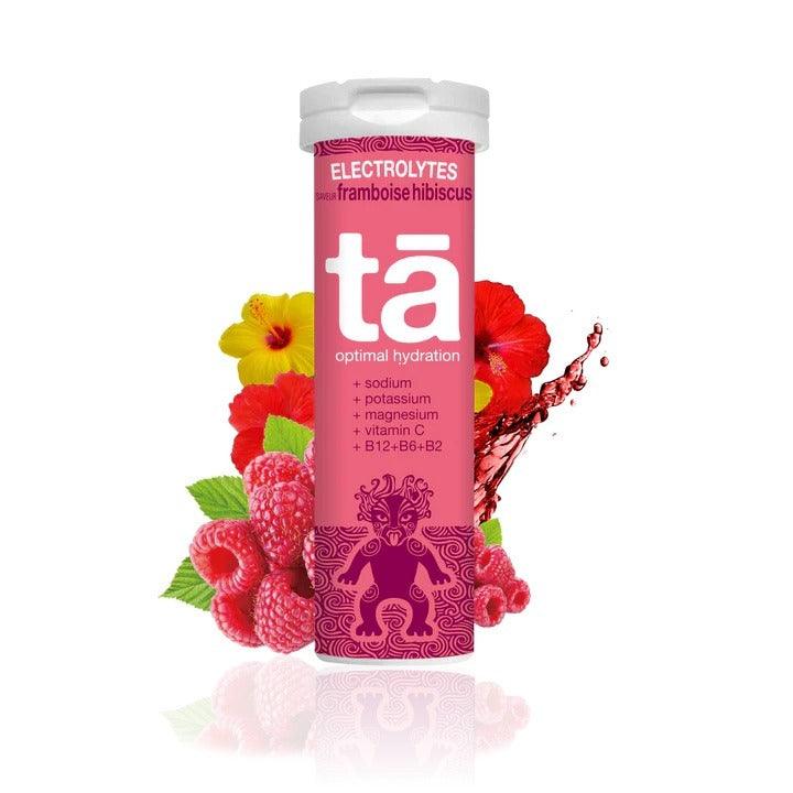 TA Electrolytes Hydration Tablets - Raspberry Hibiscus Flavor | Fast-Absorbing Electrolyte Replenishment for Athletes & Active Lifestyles | Perfect for Workouts, Hiking & Post-Workout Recovery