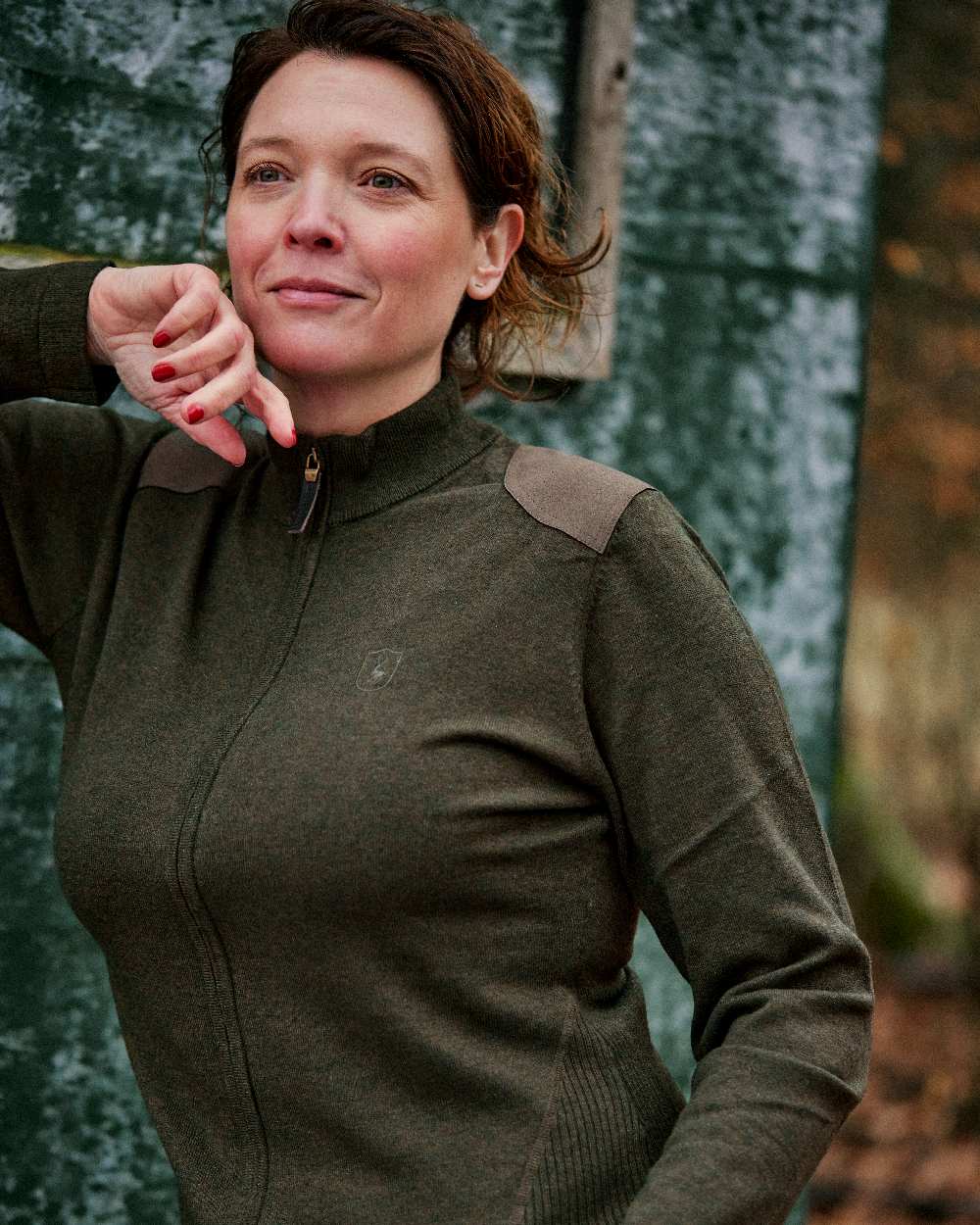 Deerhunter Lady Darlington Full Zip Cardigan for Women - Soft Fleece Winter Jacket with Pockets | Cozy Outerwear for Casual Wear, Office & Outdoor Activities
