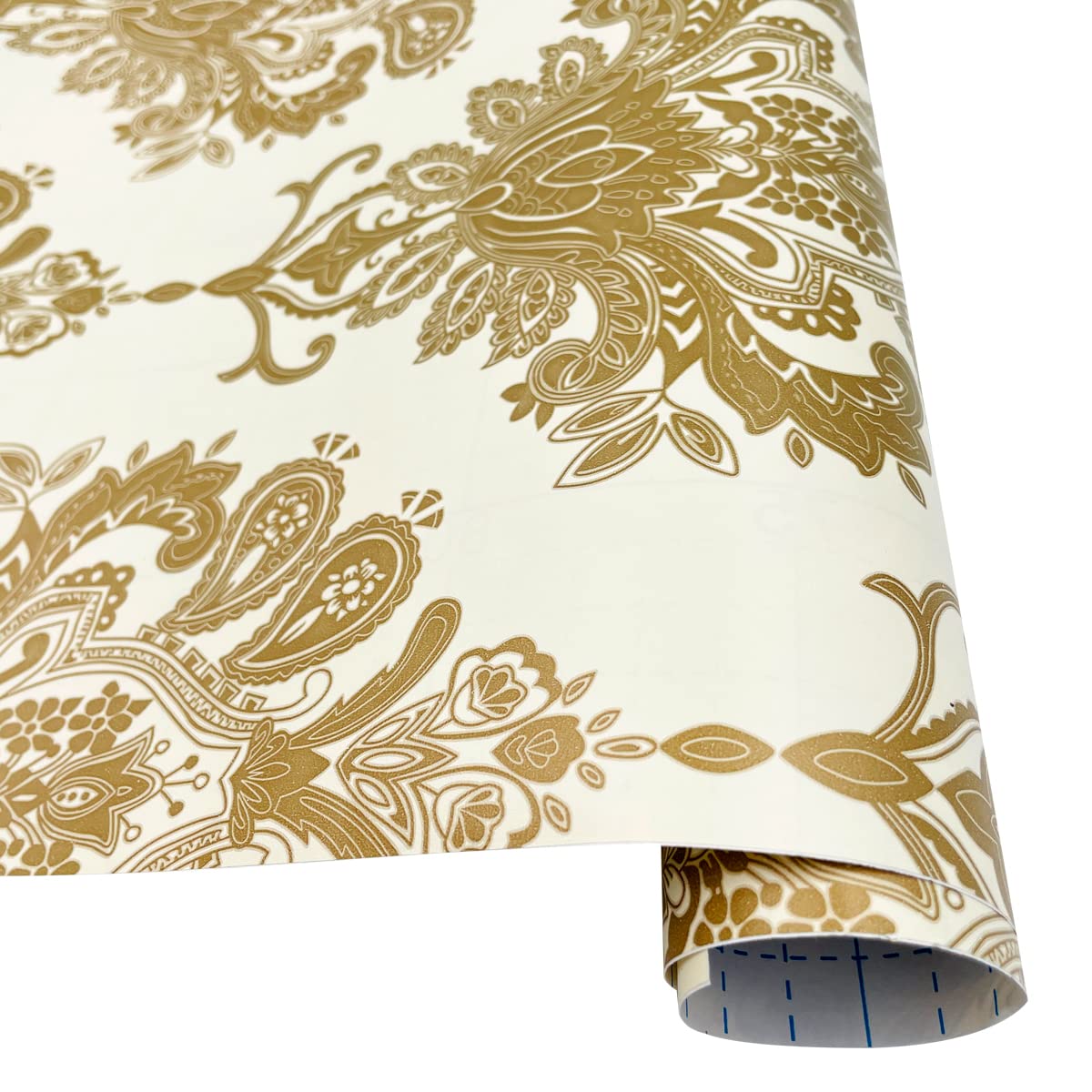 Premium Gold Damask Self-Adhesive Shelf Liner - 17.7