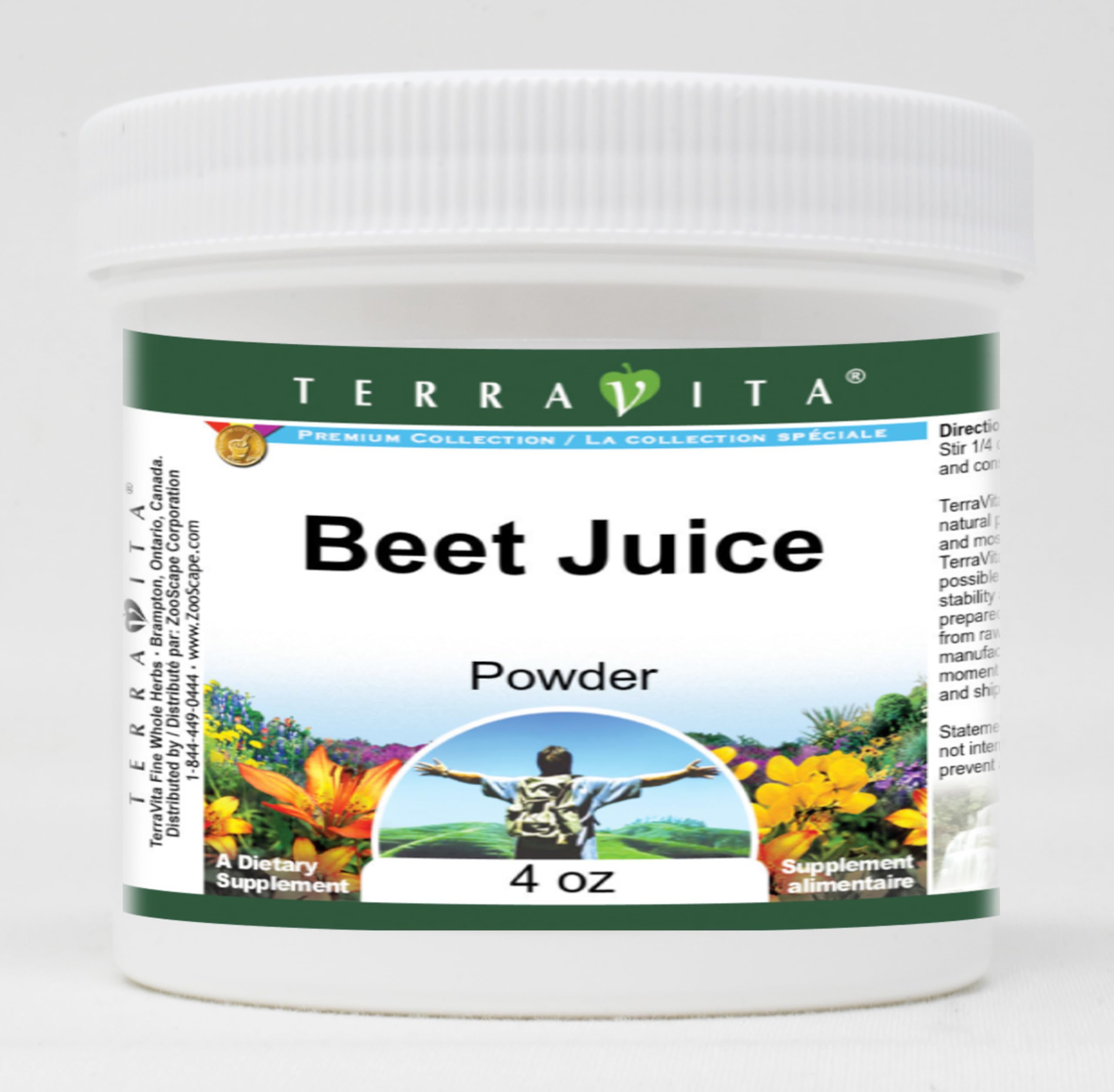 Organic Beet Juice Powder 4 oz - Non-GMO, Gluten-Free Superfood for Smoothies, Baking & Energy Drinks - Natural Nitric Oxide Booster for Athletic Performance & Heart Health