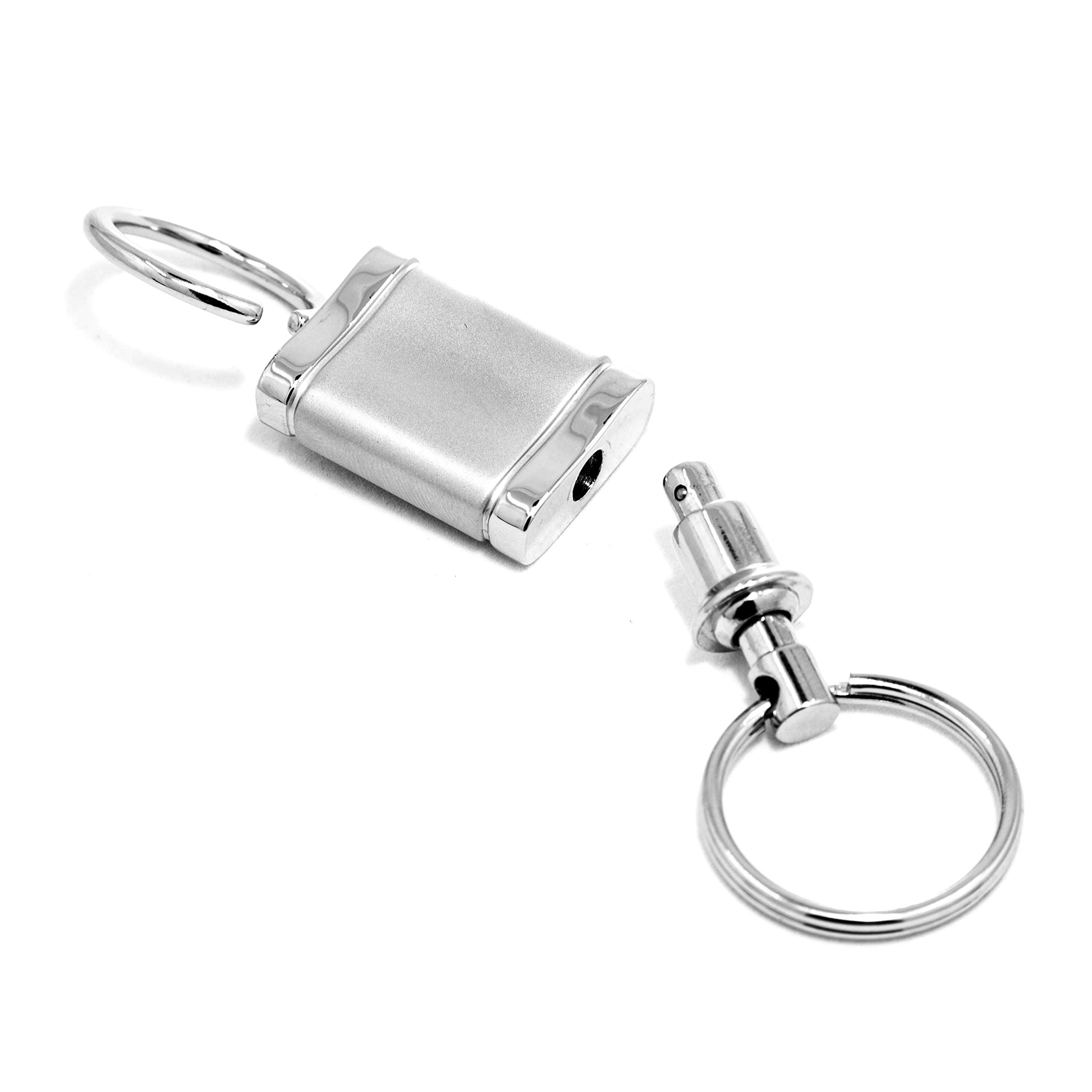 Nissan Maxima Satin Chrome Valet Keychain - Premium Car Key Holder for Nissan Vehicles - Perfect for Valet Parking, Gifts & Everyday Use