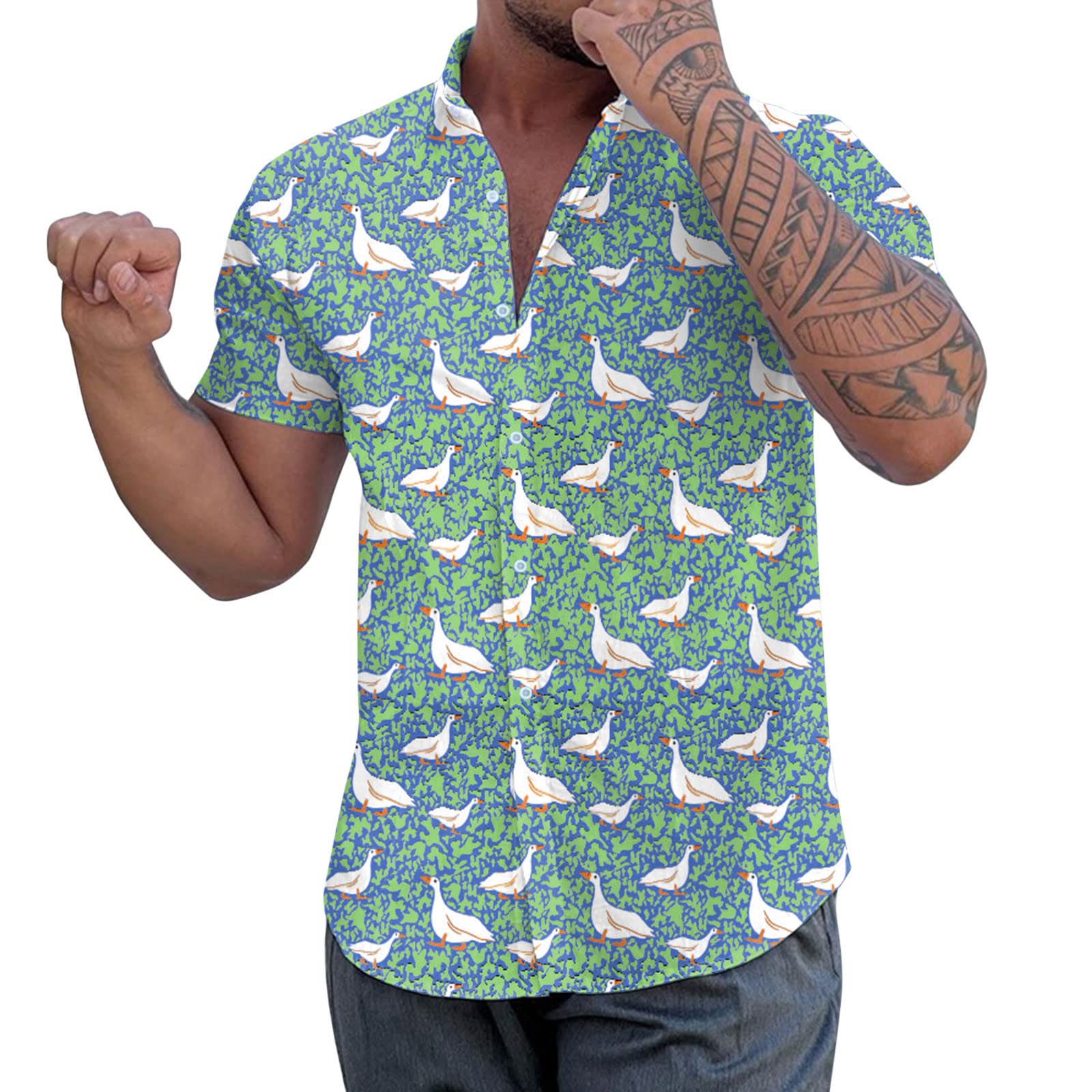 DPPA Men's Short Sleeve Tennis Shirts - Breathable Summer Casual Tops for Sports & Outdoor Activities | Perfect for Tennis, Golf, and Everyday Wear