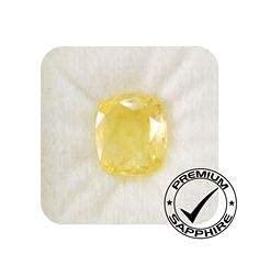 8.25 Ratti Ceylon Mined Yellow Sapphire (Pukhraj) Gemstone - Natural Birthstone for Jewelry Making & Astrological Benefits