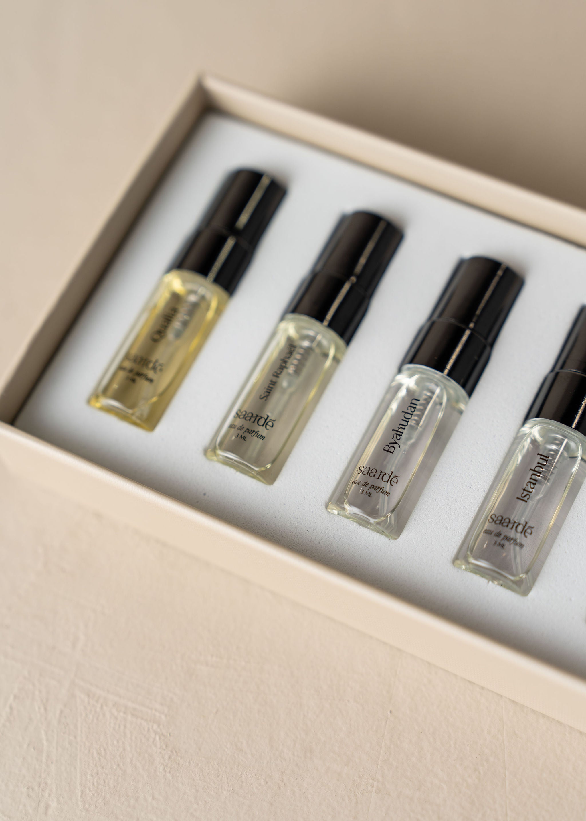 Saardé Fragrance Discovery Set - 6 Premium Luxury Perfume Samples for Women, Best Scent Gift Set - Perfect for Travel, Date Night & Special Occasions