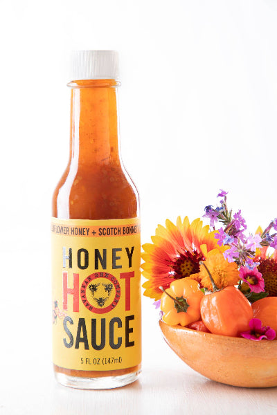 Savannah Bee Company Honey Hot Sauce - Spicy & Sweet Gourmet Hot Sauce for Wings, Tacos, BBQ & More | All-Natural Gluten-Free Hot Sauce