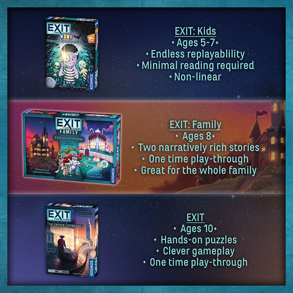 EXIT: The Game – Family Board Game with 2 Escape Room Adventures | Fun Puzzle Challenges for Game Nights & Family Bonding