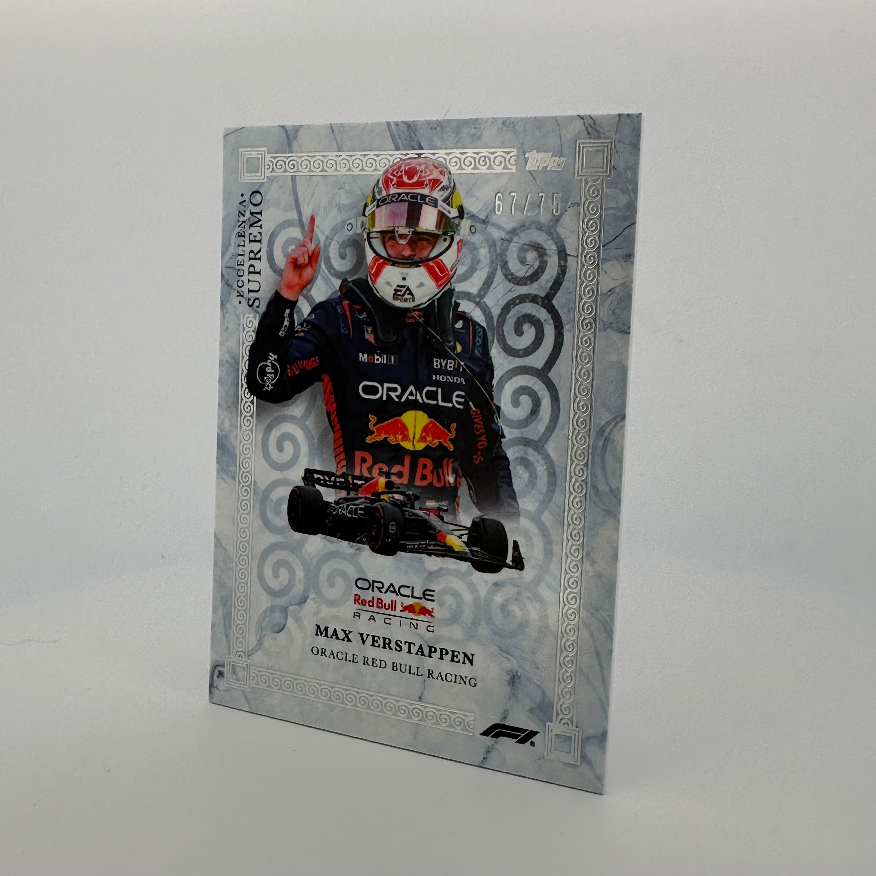 2023 Max Verstappen Eccellenza Supremo 67/75 Silver Collectible F1 Racing Model Car - Perfect for Formula 1 Fans, Display Cases, and Motorsport Memorabilia Collections